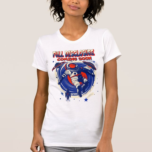 Camiseta Divulgación Completa Próximamente | Astronauta Flo (Anverso)