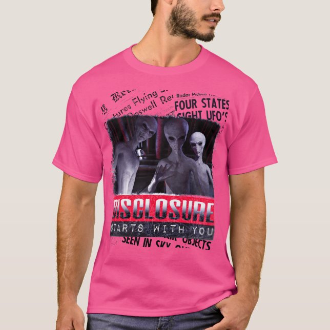 Camiseta Divulgación de Aliens Ufo (Anverso)