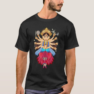 Camiseta Diwali festival de Durga puja Feliz Navratri diosa