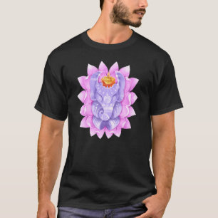 Camiseta Diwali Ganesha Elephant Lotus Meditation Mandala D