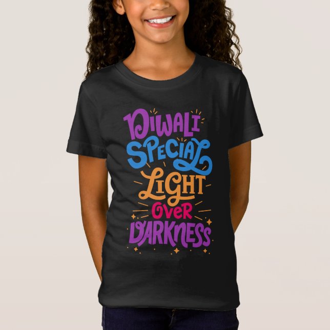 Camiseta Diwali luz especial sobre la festividad de la oscu (Anverso)