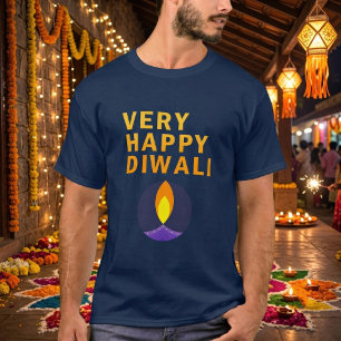 Camiseta Diwali muy feliz