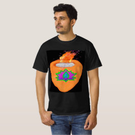 Camiseta Diwali purpurina Diya con loto