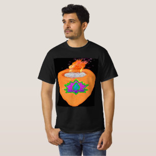 Camiseta Diwali purpurina Diya con loto