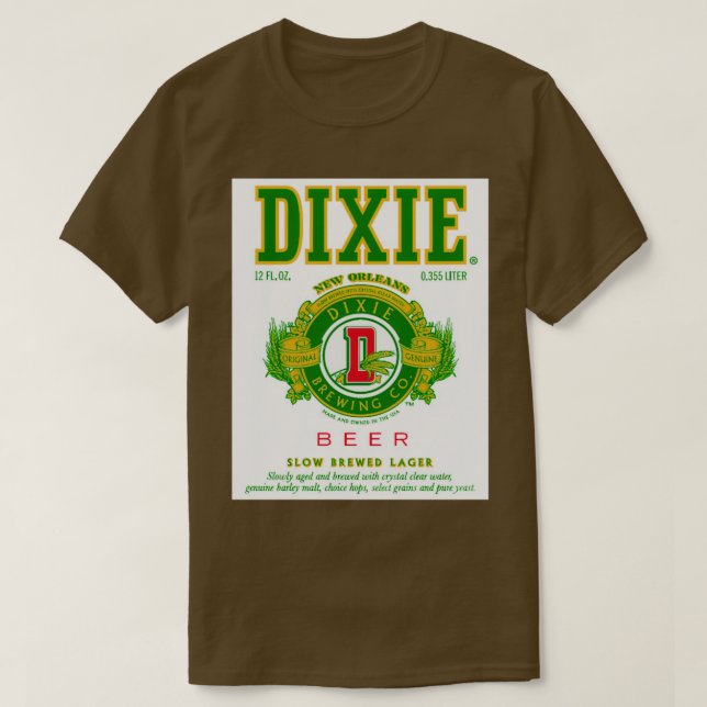 CAMISETA DIXIE BEER 9 (Diseño del anverso)