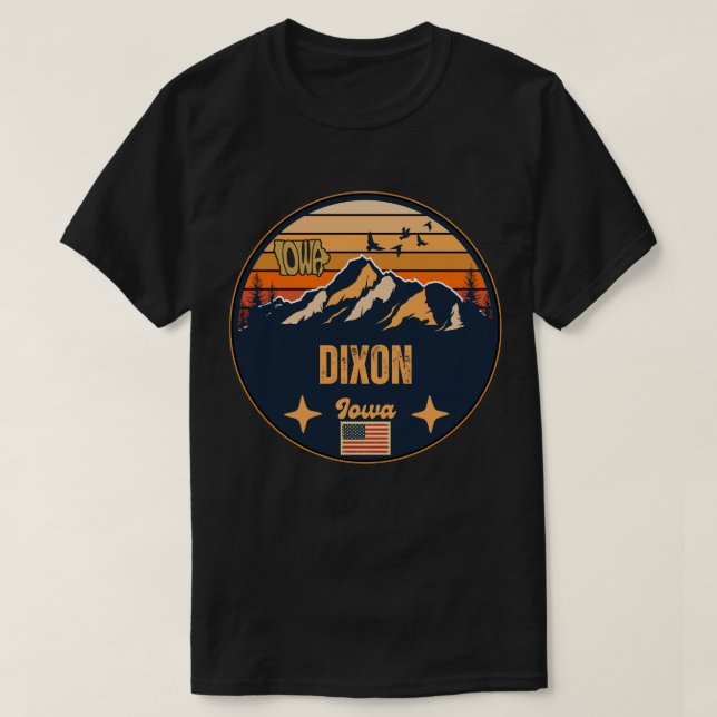 Camiseta Dixon, Iowa, Estados Unidos (Diseño del anverso)