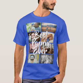 Camiseta DIY 8 collage de fotos mejor papy nunca foto DIY