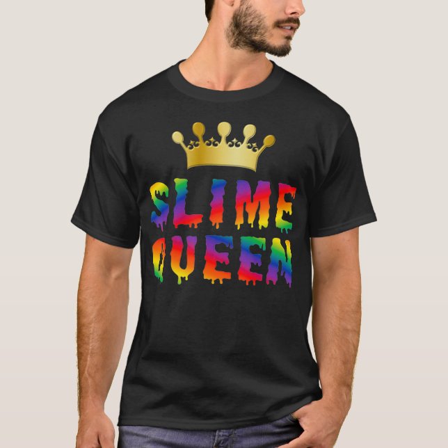 Camiseta Diy a la Fiesta de cumpleaños de Slime con traje d (Anverso)