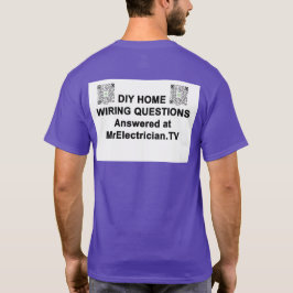 Camiseta DIY HOME WIRING PREGUNTAS Sr. Electrician T-Shirt