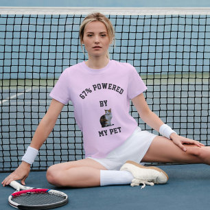Camiseta DIY Moderna Tendencia Amante de Mascotas Gato Mamá