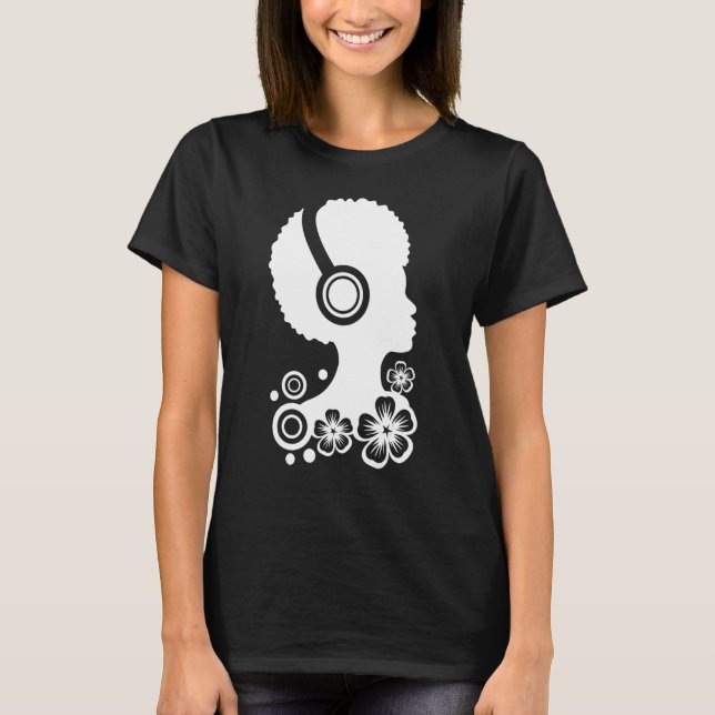 Camiseta Dj African American Dance Mix Radio Disk Jockey De (Anverso)