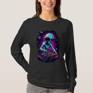 Camiseta DJ Alien Astronaut DJ Alien en el espacio EDM Alie