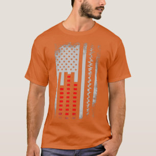 Camiseta DJ American Flag Ingeniero de Audio Disco Jockey A