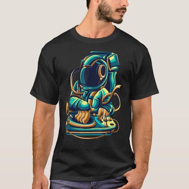 Camiseta DJ astronauta (Anverso)