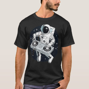 Camiseta DJ astronauta con Turnable