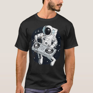 Camiseta DJ astronauta con Turnable