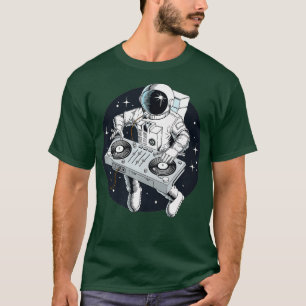 Camiseta DJ astronauta con Turnable Premium