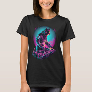 Camiseta DJ astronauta DJ en Space EDM cool Graphic