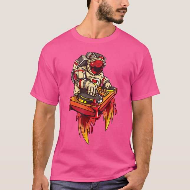Camiseta Dj Astronauta Drum Y Bass Dnb Electric Psychedeli (Anverso)