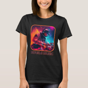 Camiseta DJ astronauta EDM para la Casa Merch Dan del Festi
