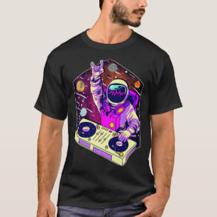 Camiseta DJ astronauta Música Psicodélica Técnica de Psi