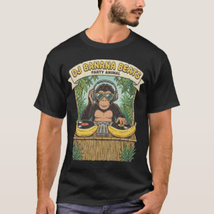Camiseta DJ Banana Ritmos Fiera Animal Mono