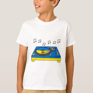 Camiseta Dj Bandera Ucraniana Ucrania Productor Musical Mús