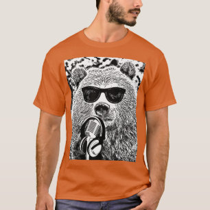 Camiseta Dj Bear - Camiseta Disco - Camiseta Music