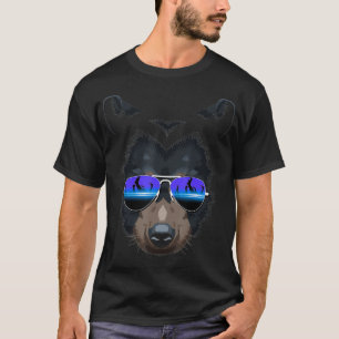 Camiseta DJ Bear Grizzly Gafas de sol