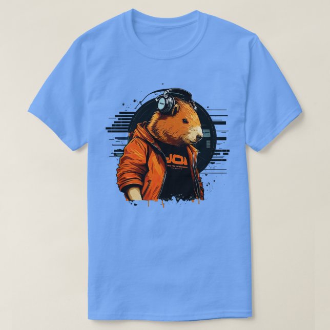 Camiseta Dj Capybara 1 (Diseño del anverso)