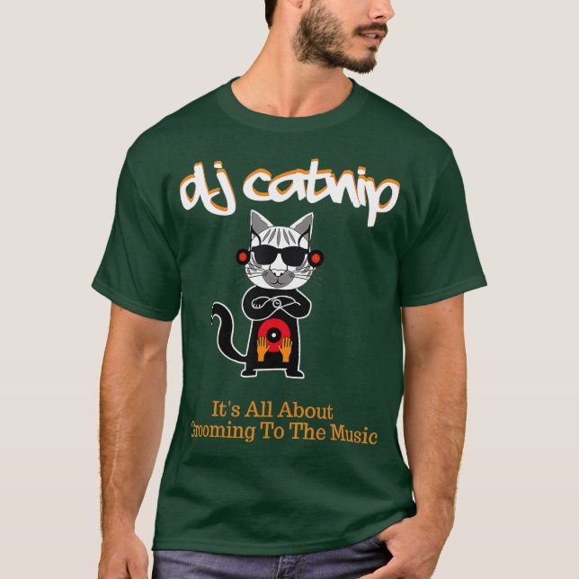 Camiseta DJ Catnip Se Trata De Crecer A La Música (Anverso)