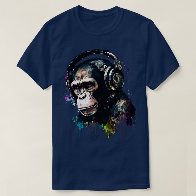 Camiseta DJ Chimp (Diseño del anverso)