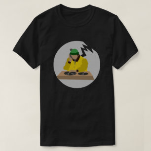Camiseta DJ de ajedrez de disco