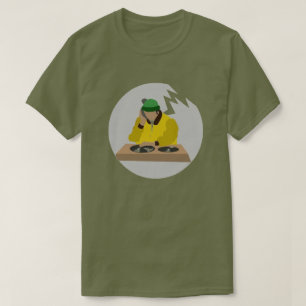 Camiseta DJ de ajedrez de disco