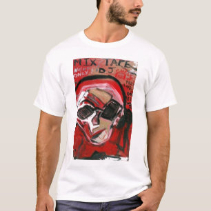 CAMISETA DJ DE CINTA MIXTA ROJA