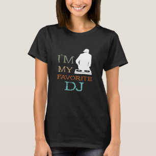 Camiseta DJ de DJ de disco de Jockey de DJ favorito Turntab