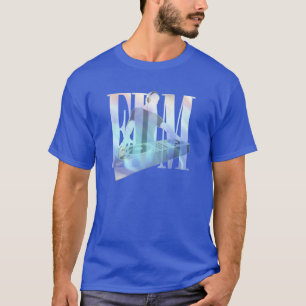 CAMISETA DJ DE EDM AZUL ELÉCTRICO