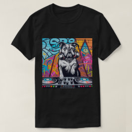 Camiseta DJ Dog Graffiti Street Turnable Mezcla
