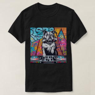 Camiseta DJ Dog Graffiti Street Turnable Mezcla