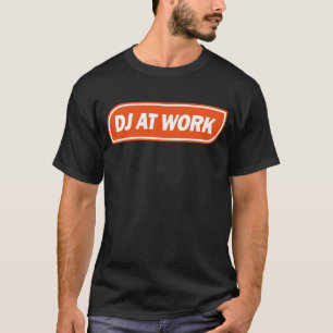 Camiseta DJ en el trabajo - naranja