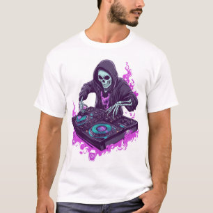 Camiseta DJ esqueleto
