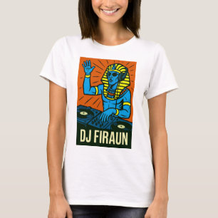 Camiseta DJ Firaun en acción - Arte pop clásico