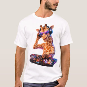 Camiseta DJ Giraffe 4D Party Vibes