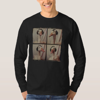 Camiseta DJ Goose con audífonos Funny Goose Lover Farm An