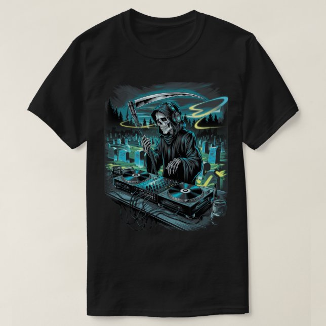 Camiseta DJ Grim Reaper (Diseño del anverso)