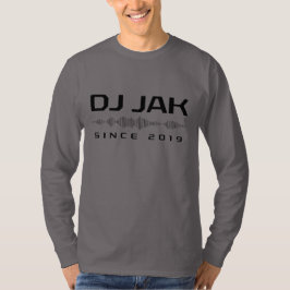 Camiseta DJ JAK Smoke Gray Soundwave Long Sleeve Tee