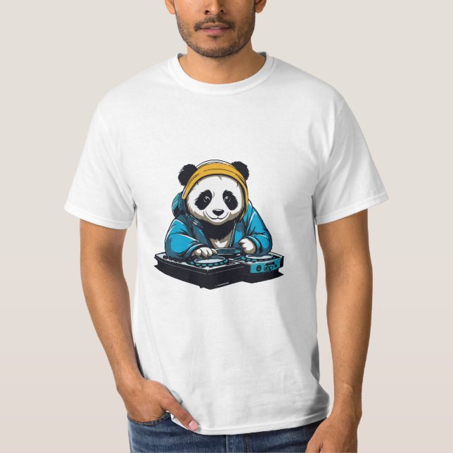 Camiseta DJ Kawaii Panda (Anverso)