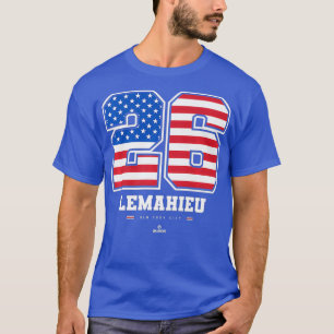 Camiseta DJ LeMahieu - Prima del número de bandera de Estad