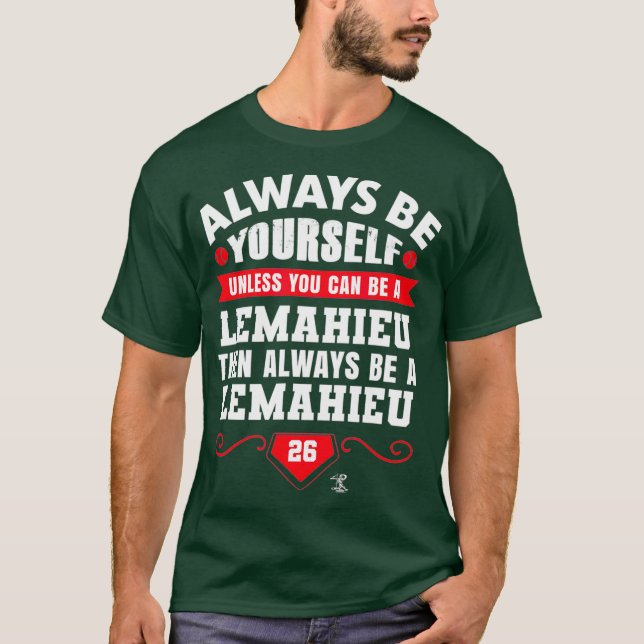 Camiseta DJ LeMahieu Siempre seas tú mismo Gameday (Anverso)
