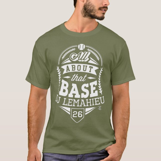 Camiseta DJ LeMahieu Todo Sobre Ese Juego De Base (Anverso)